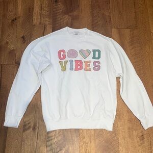 Falling Love Girl’s Good Vibes Crewneck